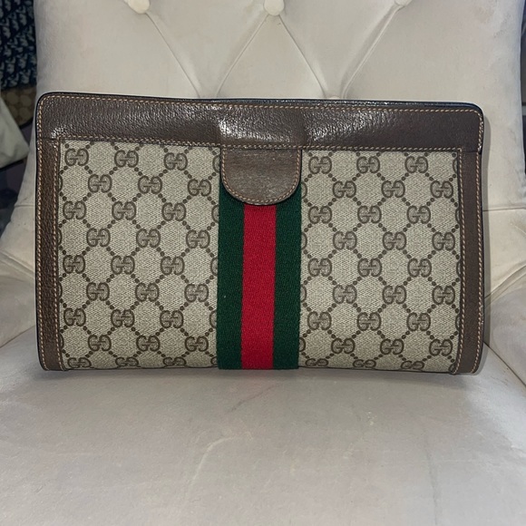 1980's Gorgeous Vintage Gucci Clutch π― authentic - Picture 1 of 9